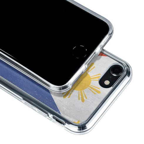 Philippines Flag Distressed iPhone SE (2nd & 3rd Gen) Clear Case